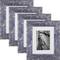 4 Pack Craig Frames American Barn Independence Blue Picture Frame with Mat